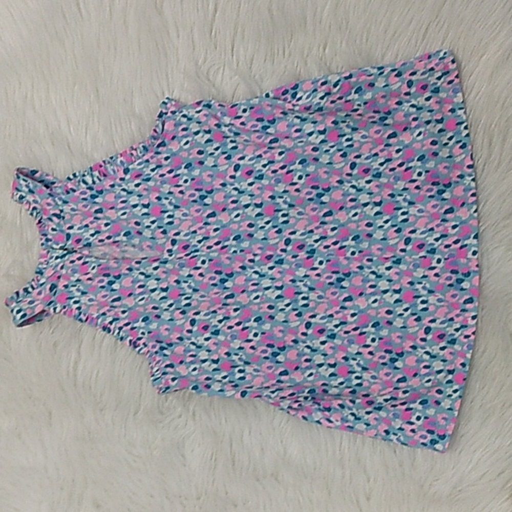 Lilly Pulitzer Jerrica Hottie Dottie Women's Top Size XXS Sleeveless Ruffle Trim - Picture 5 of 9